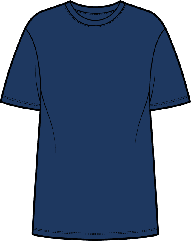 Nachhaltiges Männer Basic-T-Shirt aus Baumwolle und Modal "Navy Blue"