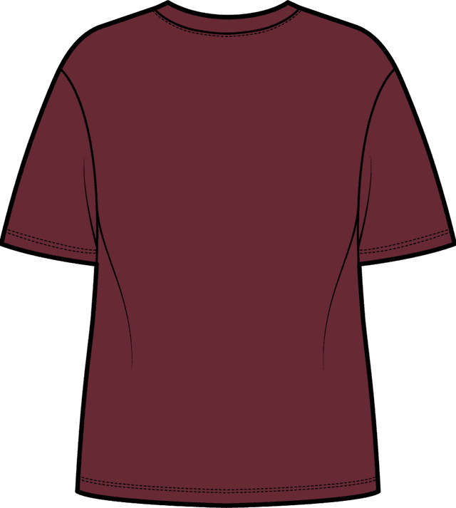 Nachhaltiges Frauen  Basic-T-Shirt aus Baumwolle und Modal "Bordeaux"